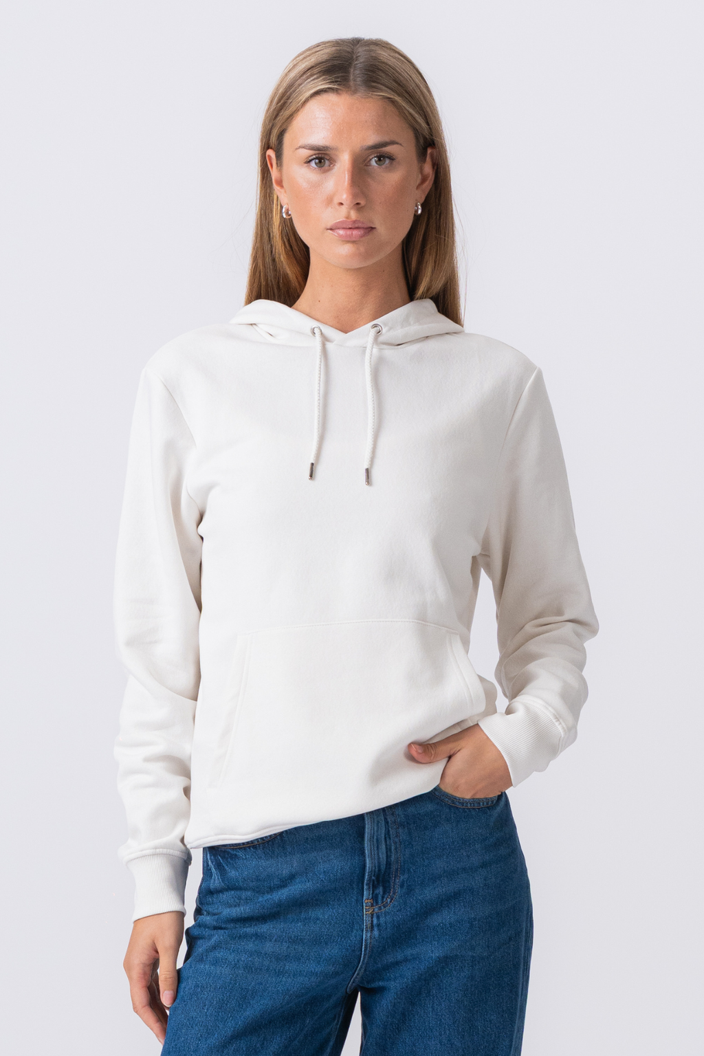 Sweatshirt Hoodie - Beige