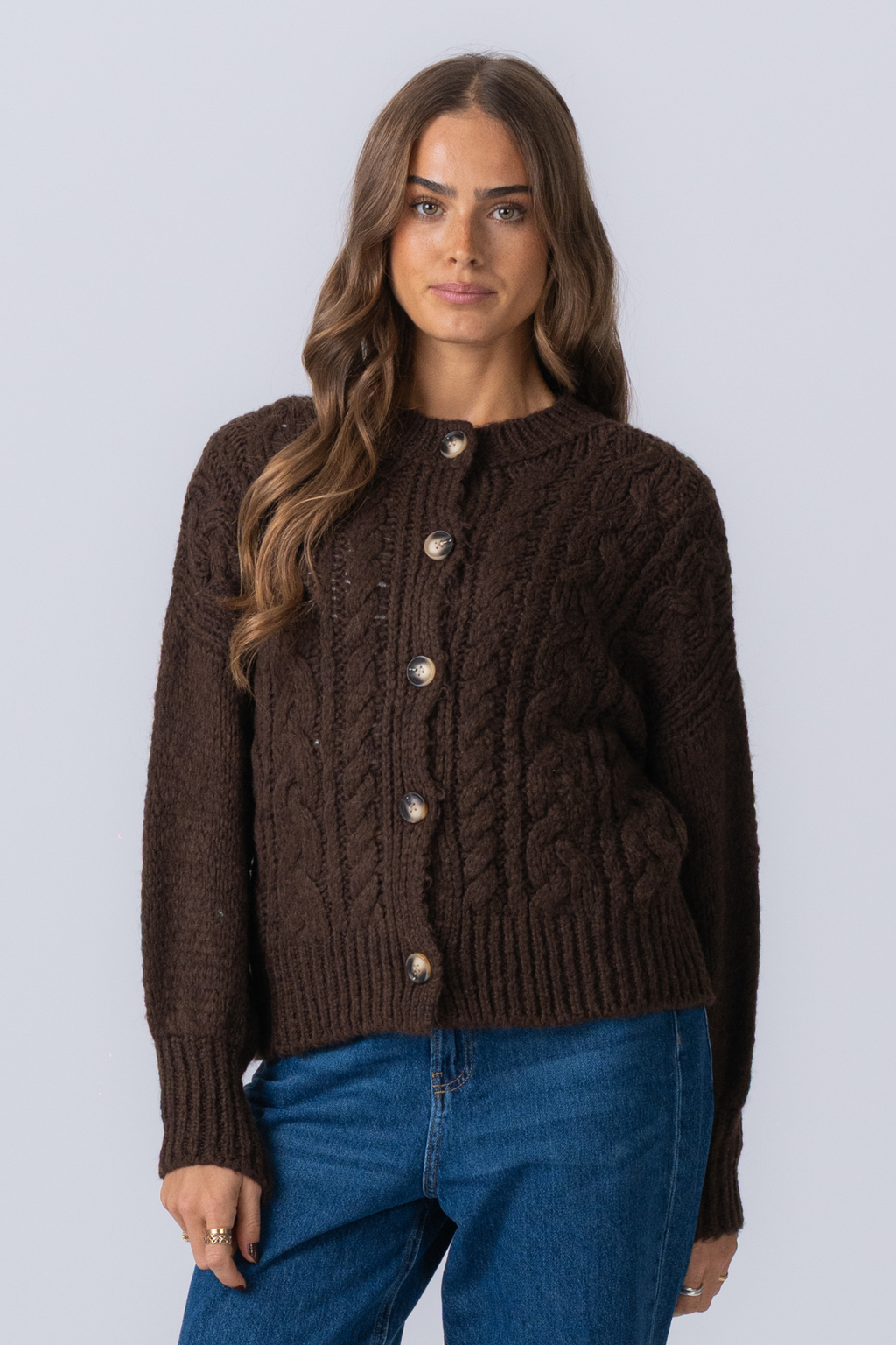 Botton Knit - Brown