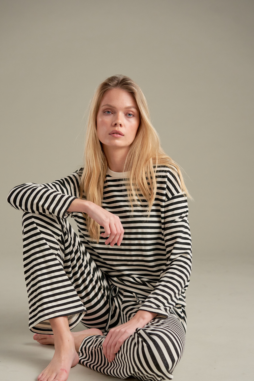 Ριγέ πουκάμισο - Μαύρο