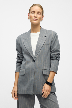 Lisa Blazer - Medium Grey Melange