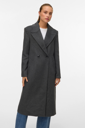 Garner Long Coat - Μεσαίο γκρι Melange