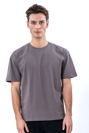 Boxy T-shirt - Σκούρο Γκρι
