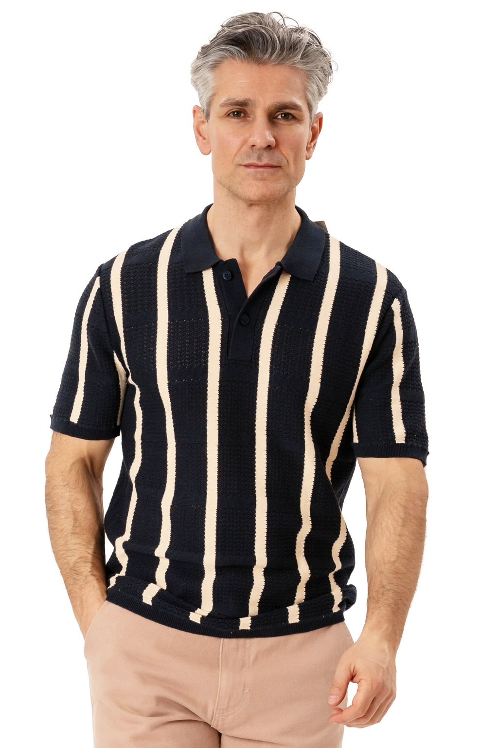 Otis Knit Polo - Navy