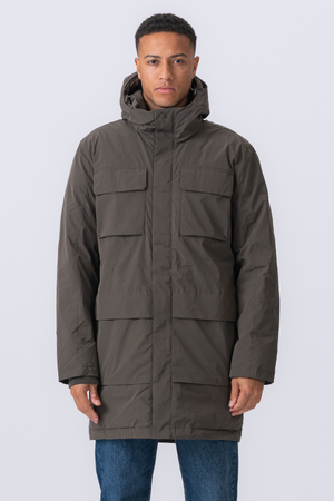 Edmund Long Parka Jacket - Μαύρο