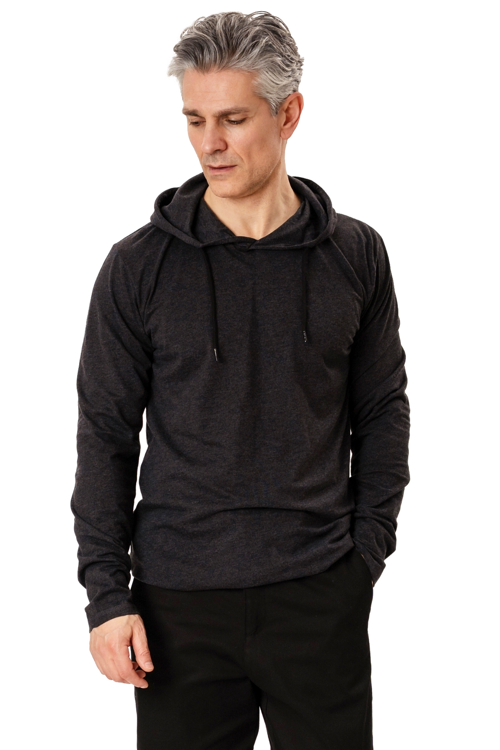 Ελαφρύ hoodie - σκούρο γκρι