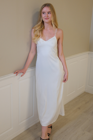 Elina Strap Dress - Λευκό