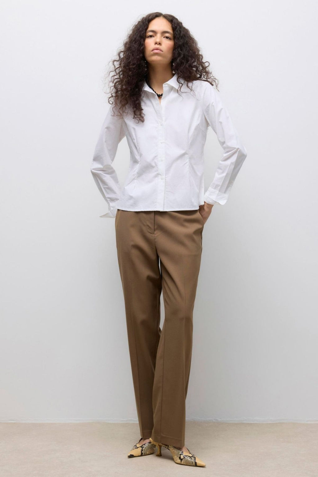 Πουκάμισο ums v -neck - φωτεινό λευκό