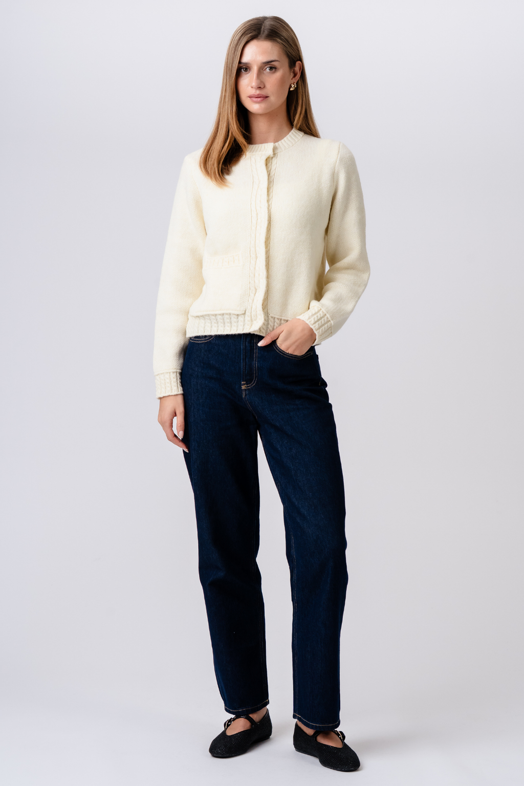 Emilie Knit Cardigan - Μπεζ