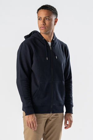 Zip Hoodie - Navy Blue