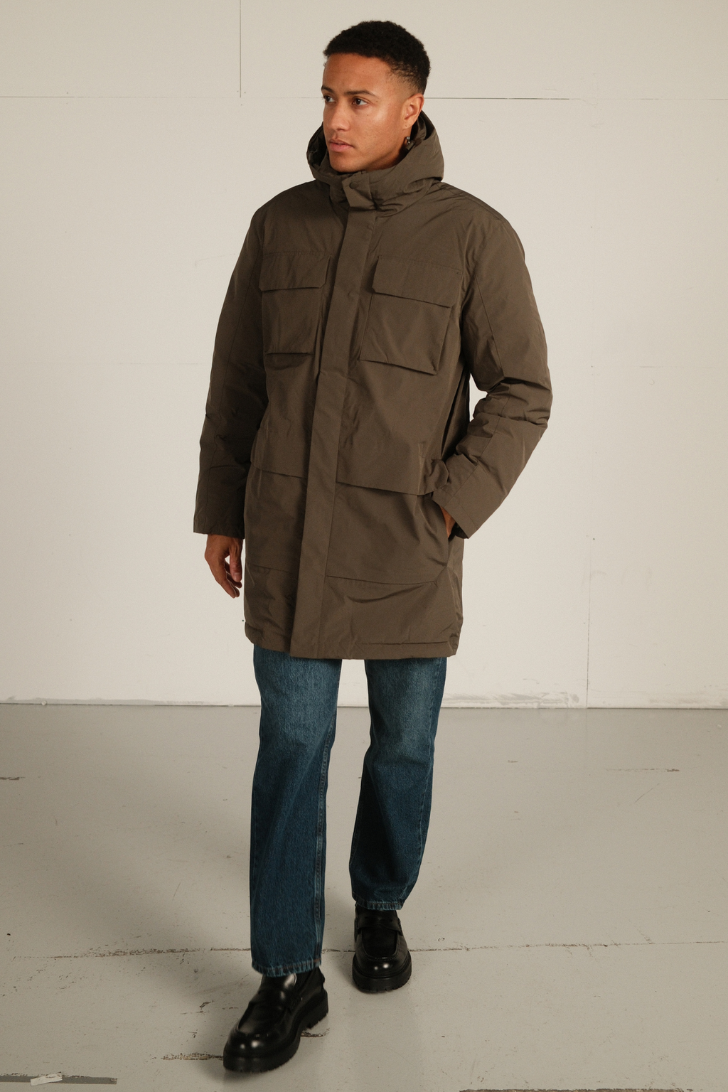 Edmund Long Parka Jacket - Μαύρο
