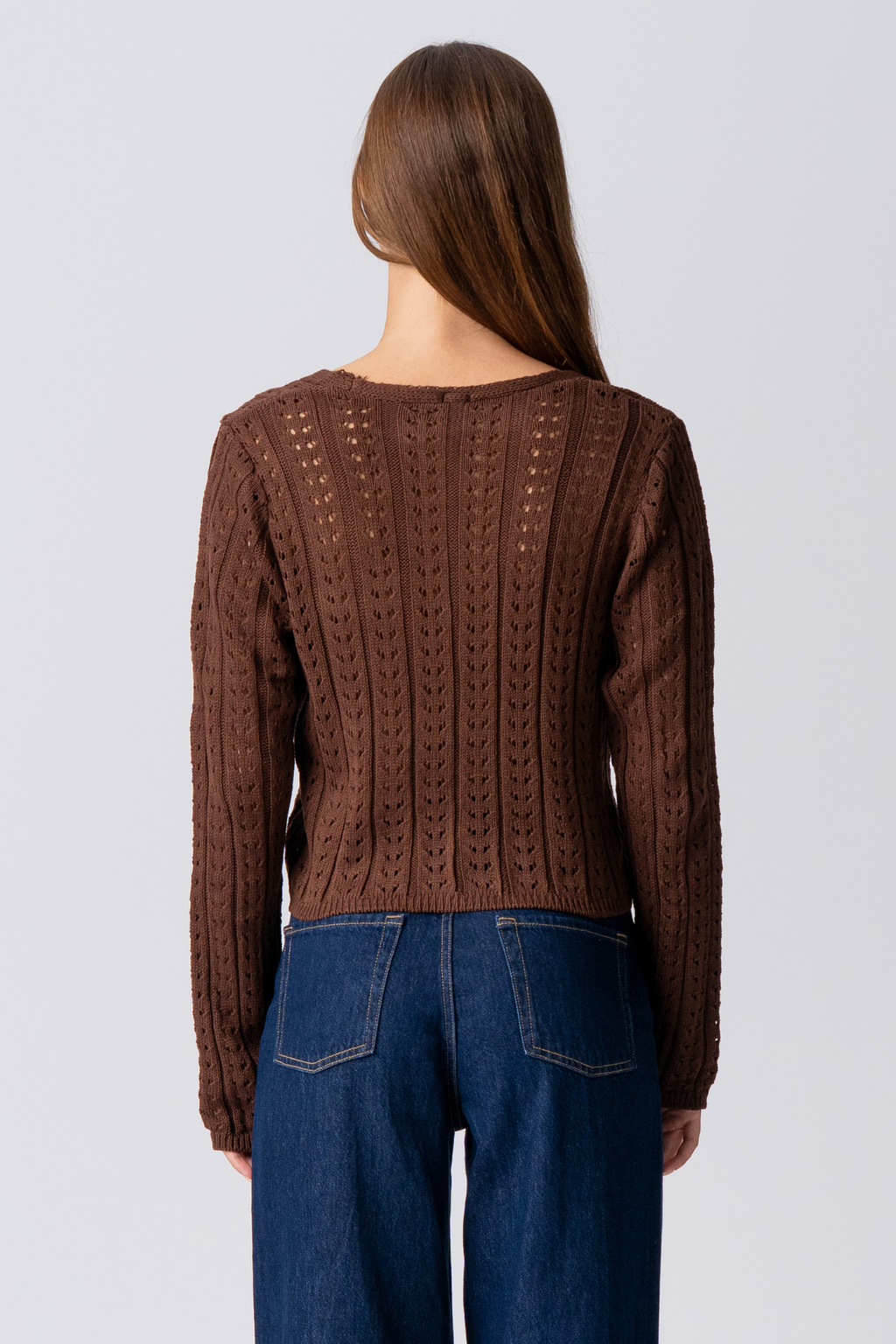 Βιρτζίνια Knit Cardigan - Brown