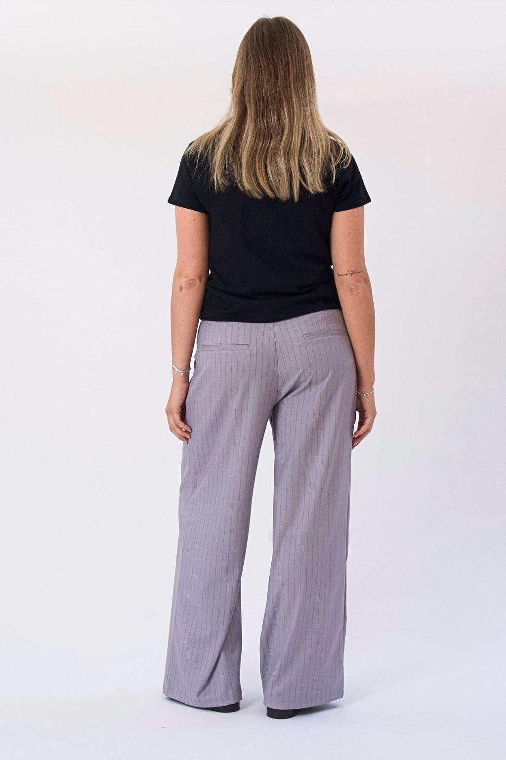 Paloma Pinstripe Pants - Γκρι