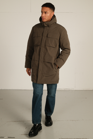 Edmund Long Parka Jacket - Μαύρο