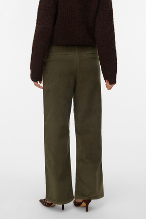 Margot ευρύ corduroy Pants - Φύλλο σταφυλιών