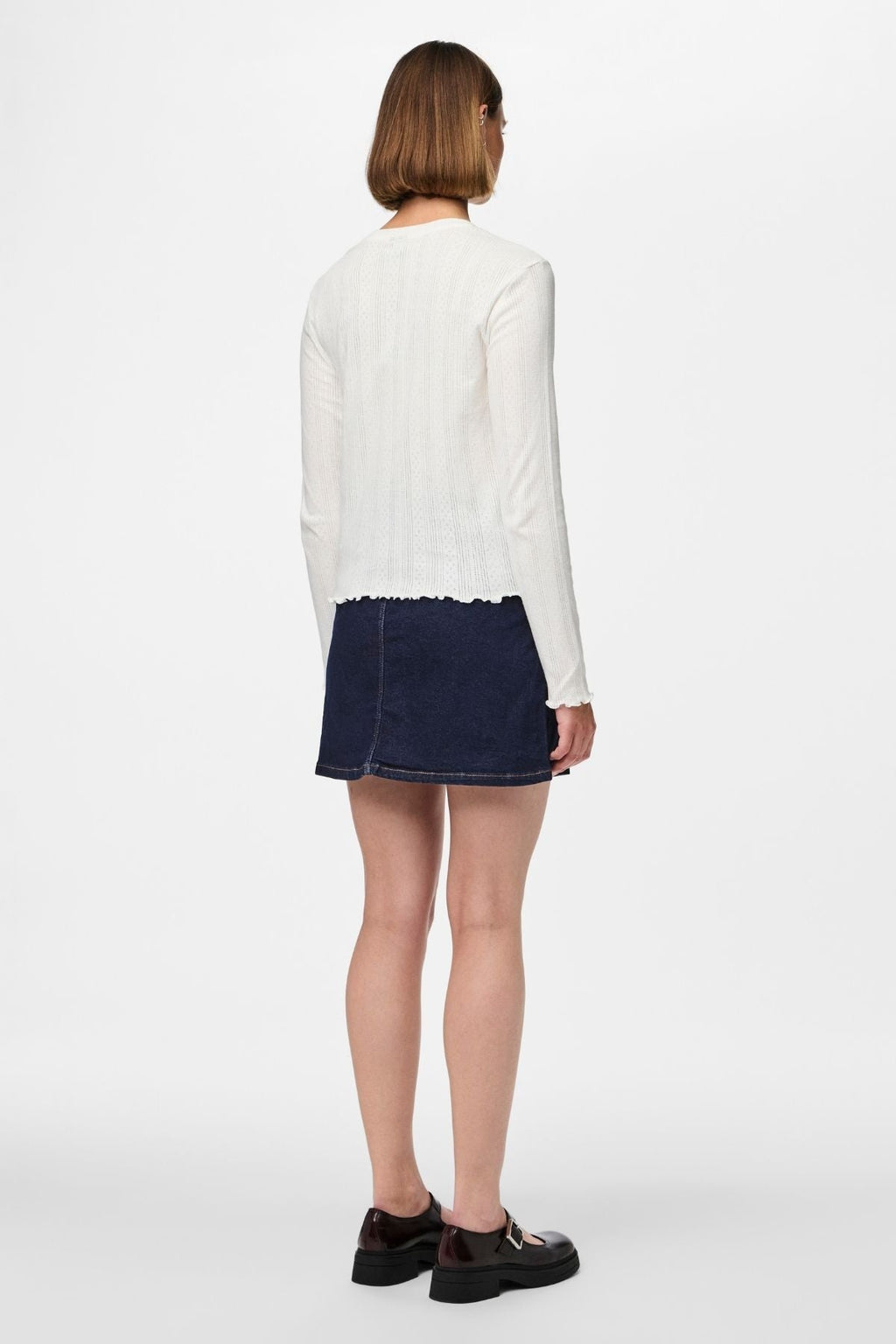 Marie O -Neck Poin Top - Cloud Dancer