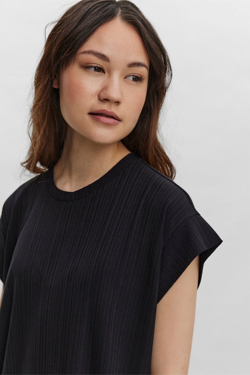 Phoenixy Cap Sleeve Calf Dress - Black