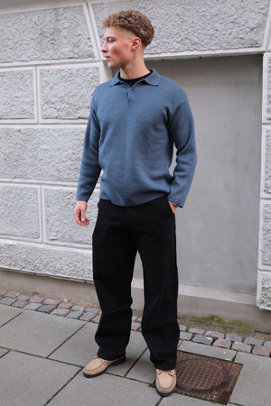 Straight Cotton Chino - Μαύρο