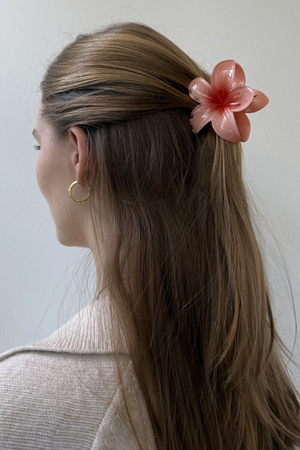 Flower Hair Clip - Pink/Red