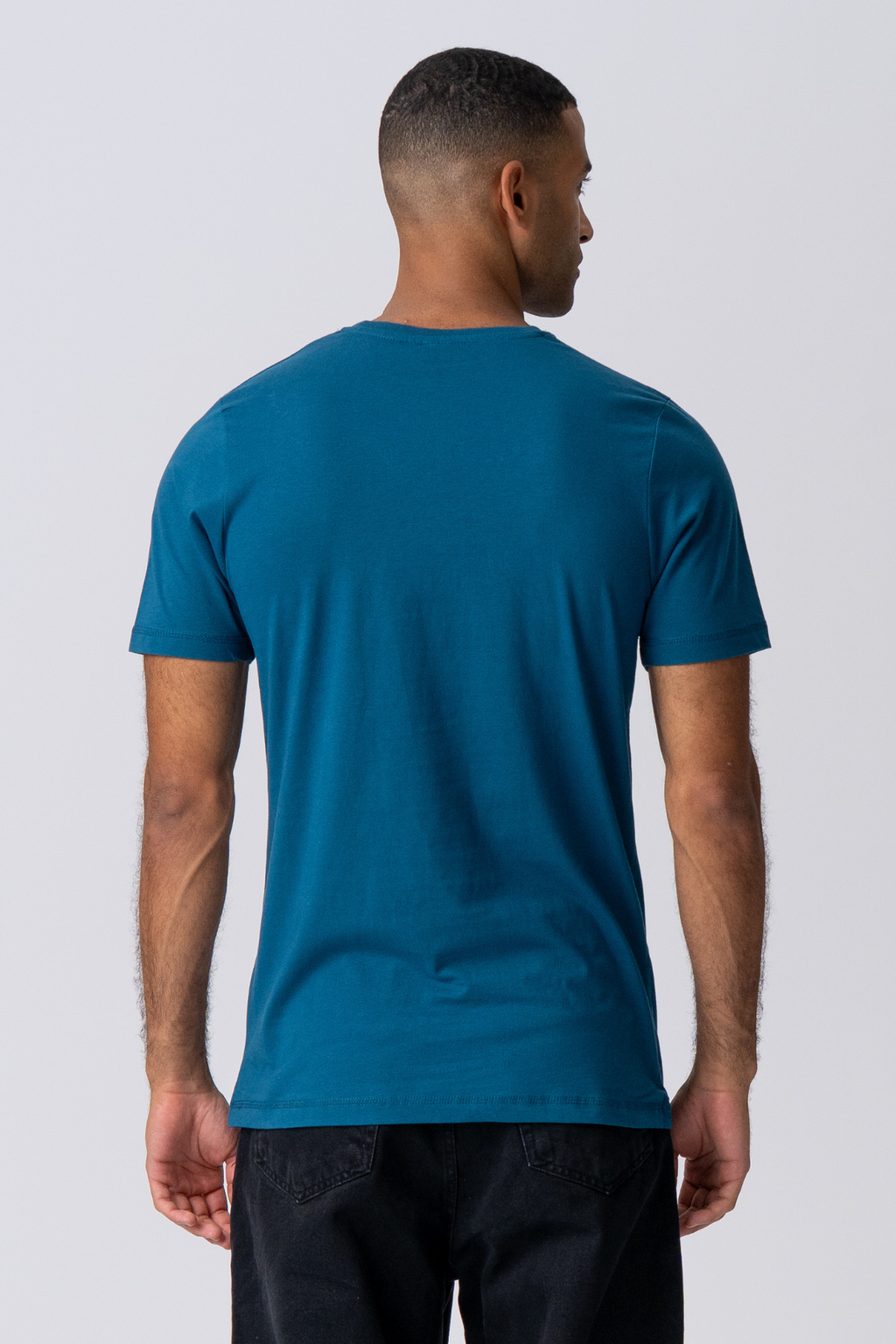 Basic T -shirt - μπλε βενζίνης