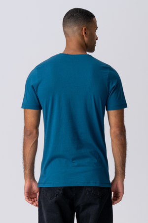 Basic T -shirt - μπλε βενζίνης