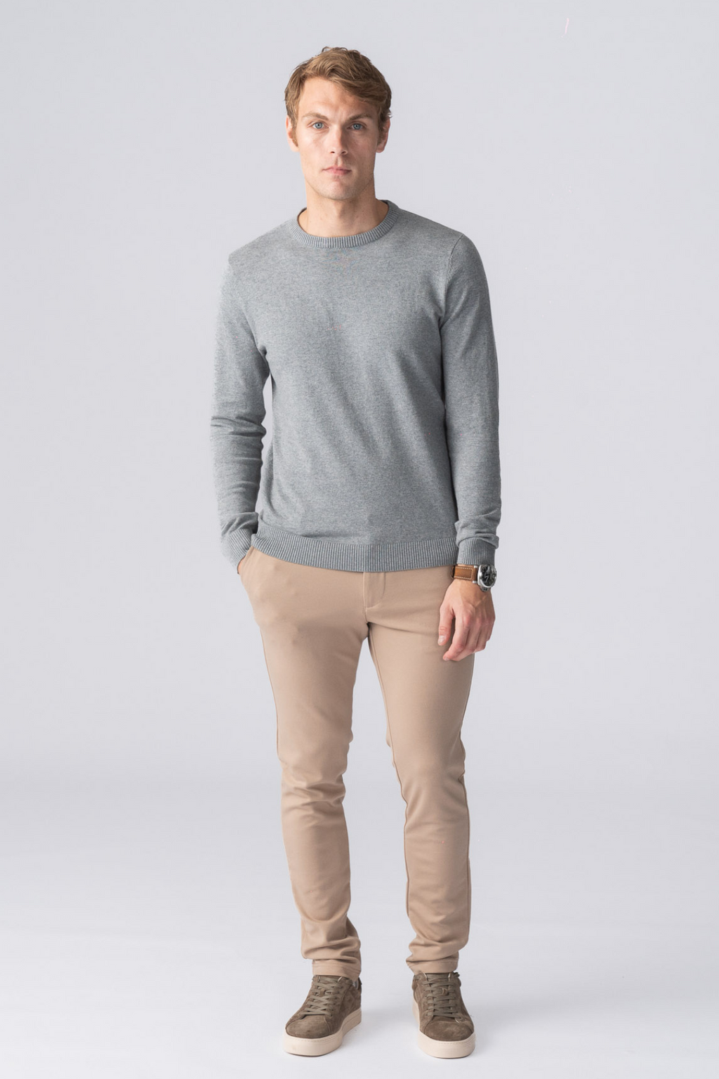 Pullover Roundneck - Gray Melange