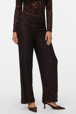 Neline Wide Pant - Σοκολάτα Torte