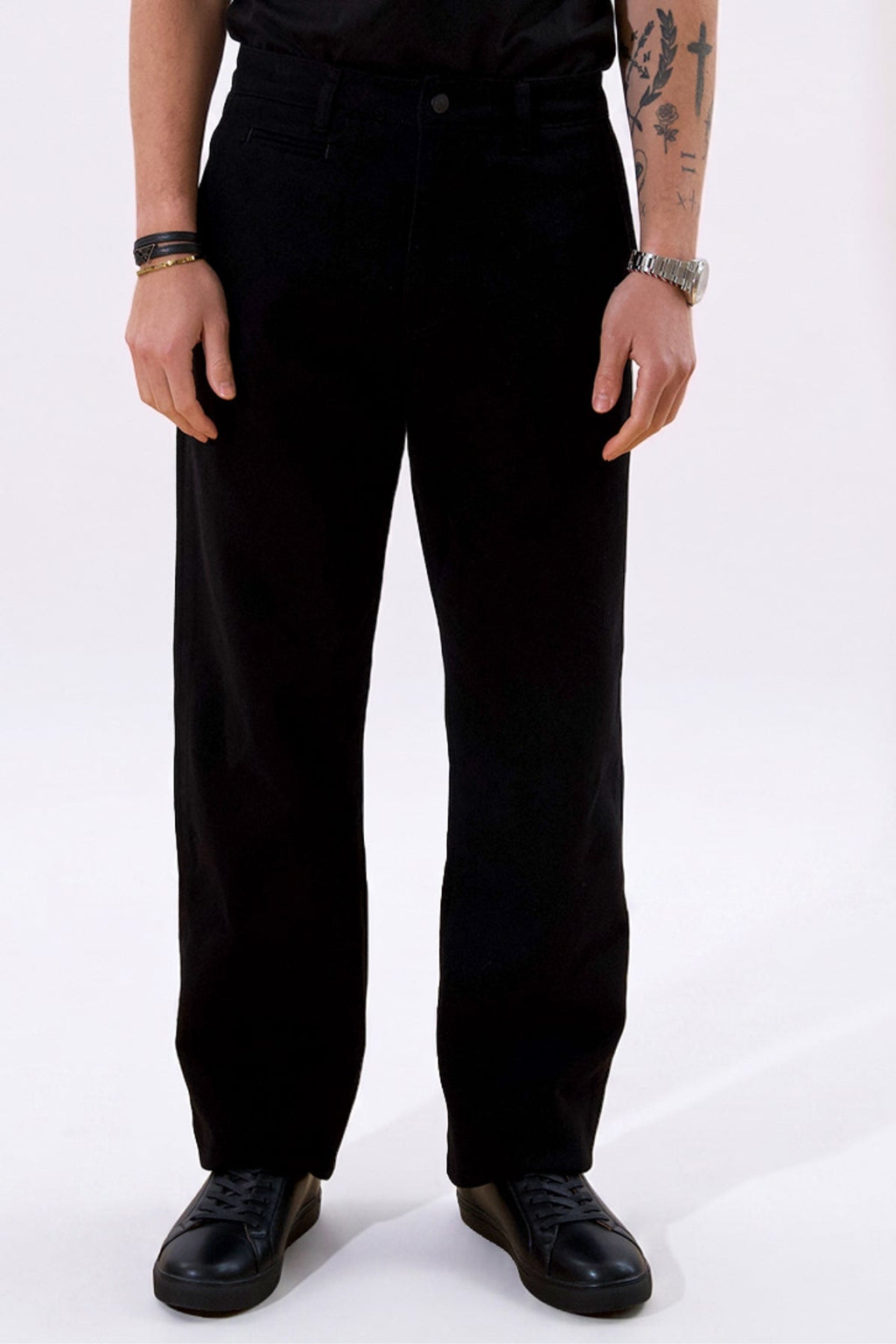 Straight Cotton Chino - Μαύρο