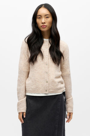Agate Knit Cardigan - Humus Melange