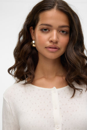 Ζακέτα Isa O -neck - Snow White