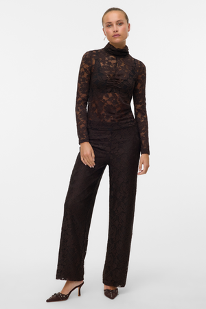 Neline Wide Pant - Σοκολάτα Torte
