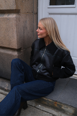 Daisy Shearling Jacket - Μαύρο/Μαύρο