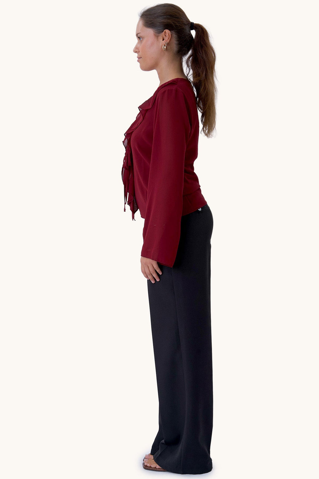 Alba Blouse - Burgundy