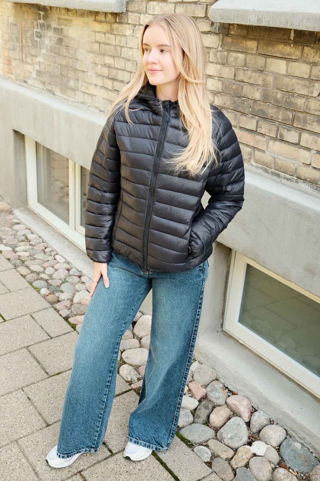 Light Puffer Jacket - Navy