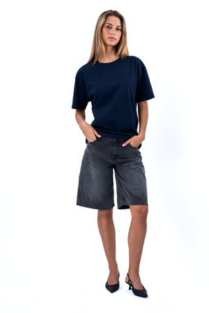 Heavy Boxfit Tee - Navy
