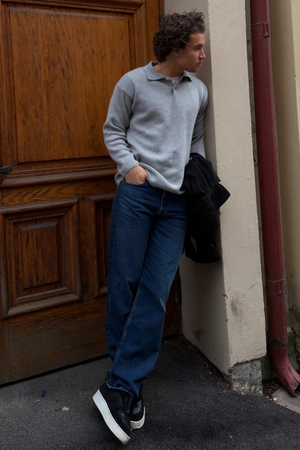 Relaxed Fit Jeans - Dark Blue Denim