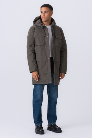 Edmund Long Parka Jacket - Μαύρο
