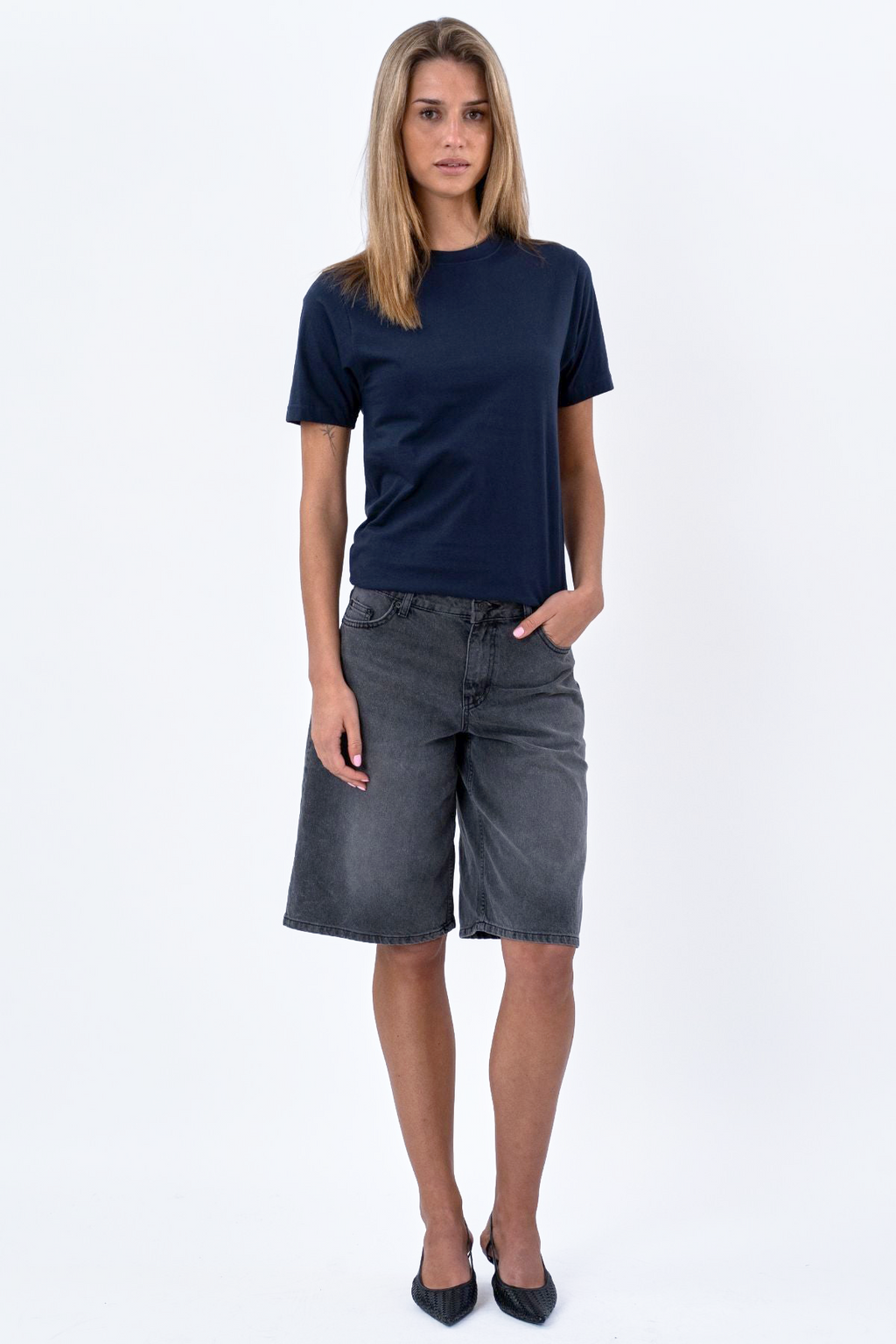 Boyfriend Tee - Navy