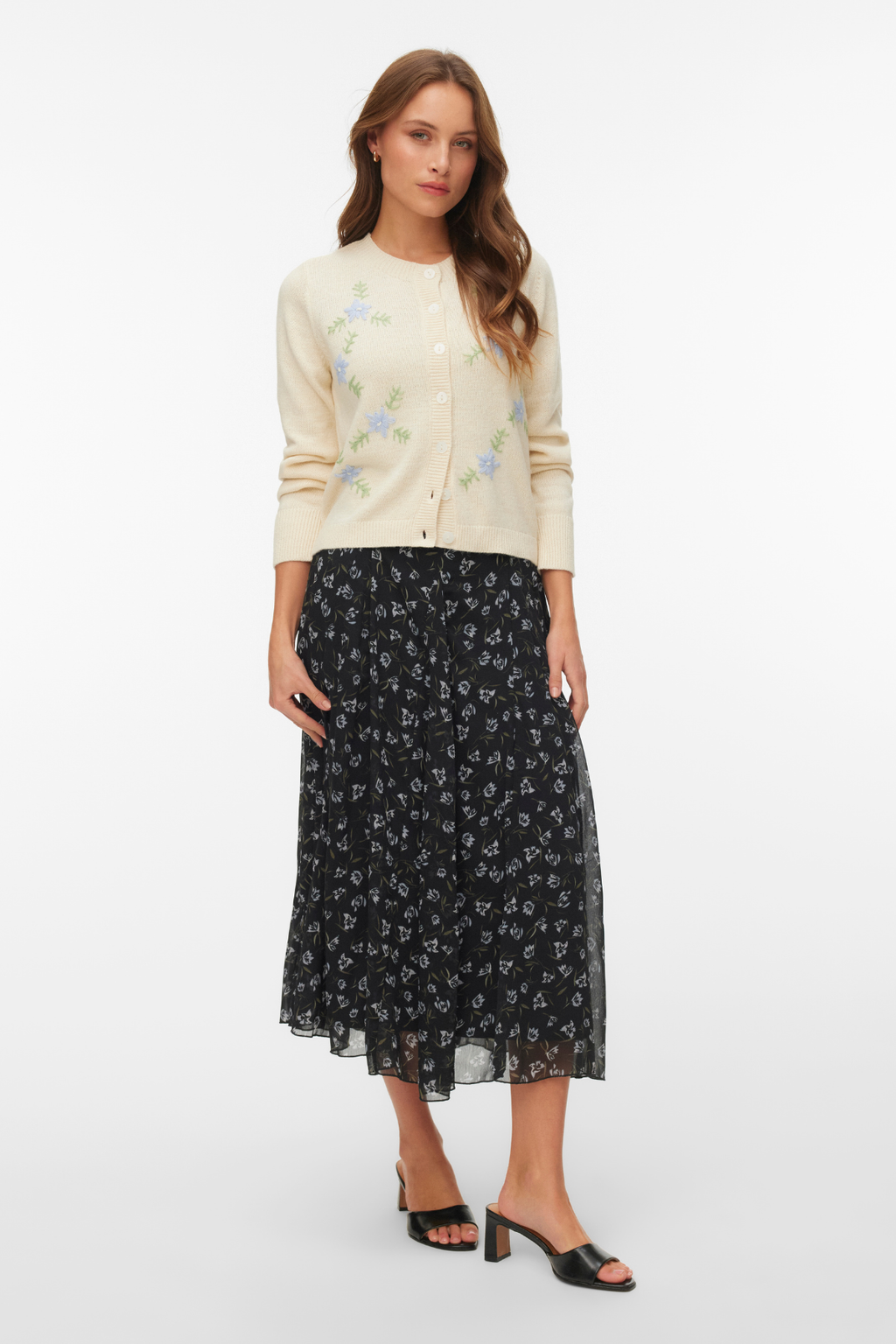 Camille O-Neck Cardigan - Birch