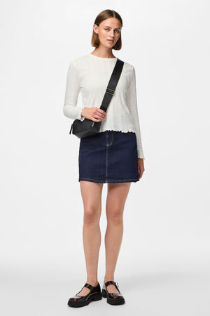 Marie O -Neck Poin Top - Cloud Dancer