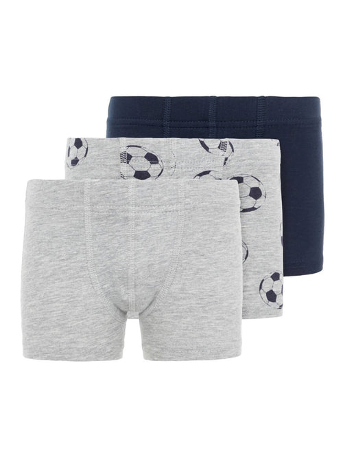 3 pack of underpants (mini) - Gray and navy - TeeShoppen Group™