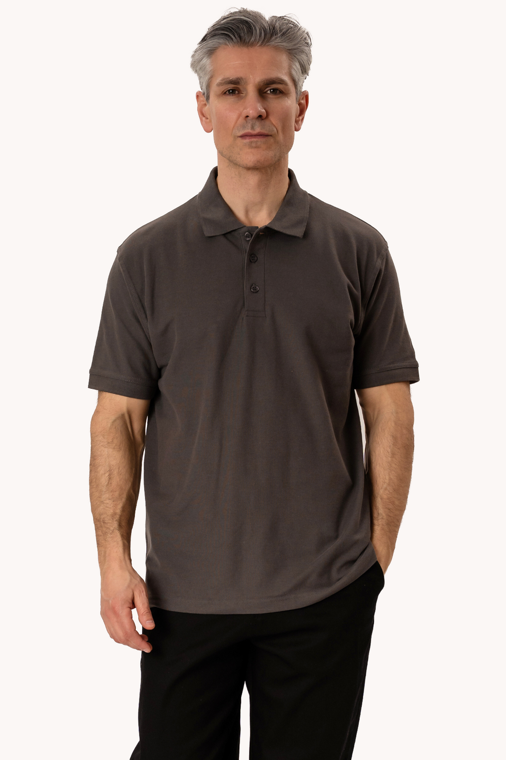 Basic Polo - Σκούρο γκρι