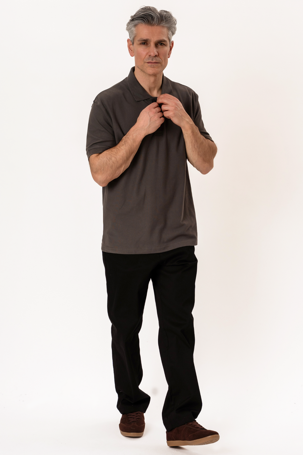 Basic Polo - Σκούρο γκρι
