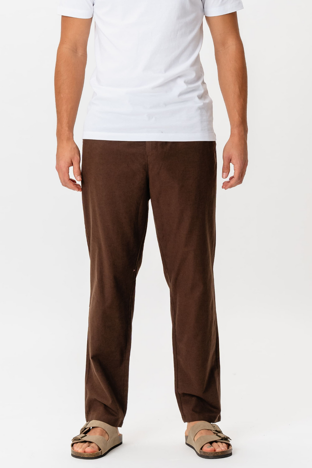 Λινό Pants - καφές