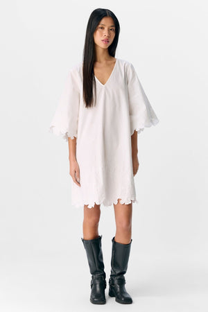 Kamma Short Dress - Cloud Dancer