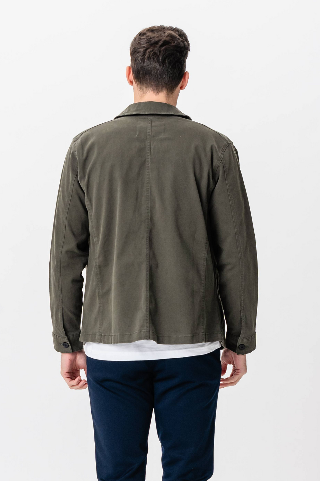 Twill Overshirt - Dark Olive