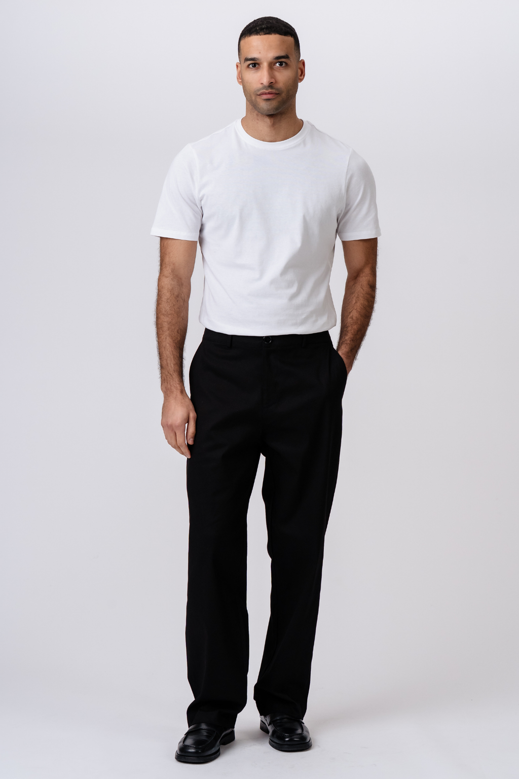 Straight Cotton Chino - Μαύρο