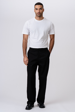 Straight Cotton Chino - Μαύρο