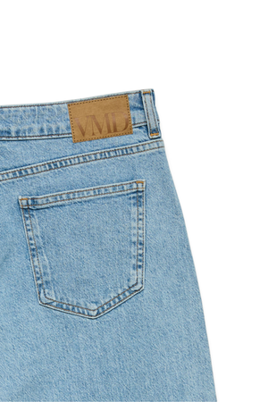 Alexis Low Waist Denim Jeans - Light Blue Denim
