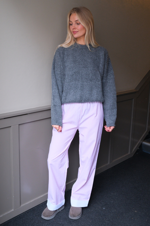 Layla Striped Pants - Pink