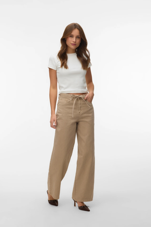 Τζιν Wien Wide Belt Color - Silver Mink